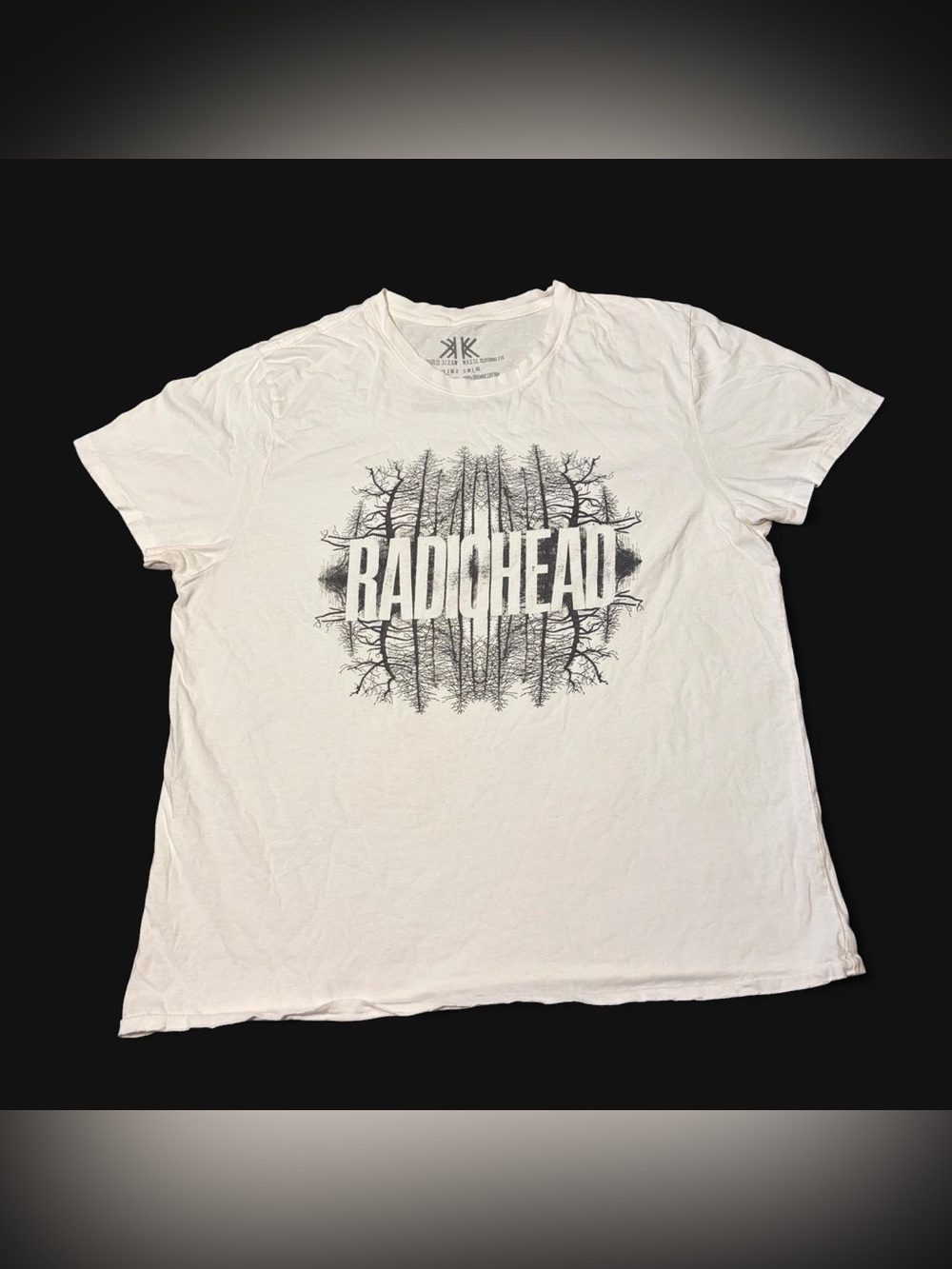 Grunge Radiohead White Graphic Shirt!